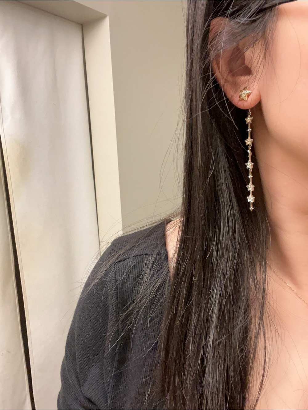 Swarovski Brand New Star Drop Earrings - Elegant Long Dangle Earrings